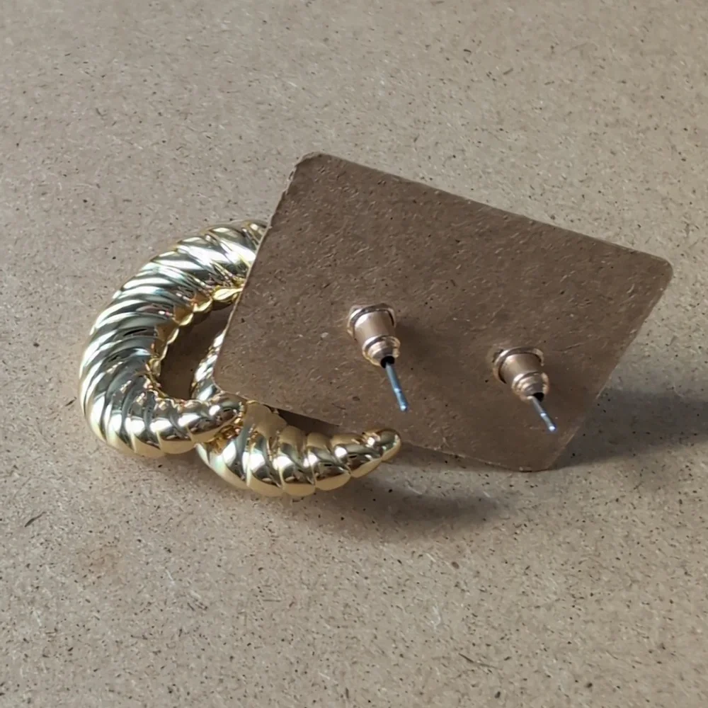 Gold Nautical-Inspired Spiral Earrings